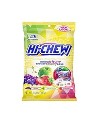 Hi Chew 6 Different Flavors Variety Pack (Superfruit Mix, Tropical Mix, Sweet and Sour, Strawberry, Original Mix, and Fizzies) (Pack of 6)