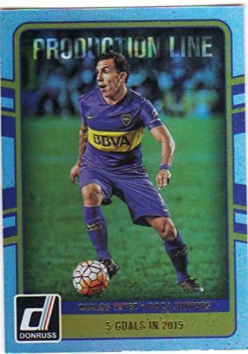 2016 Donruss Soccer Production Line Holographic #36 Carlos Tevez Boca Juniors