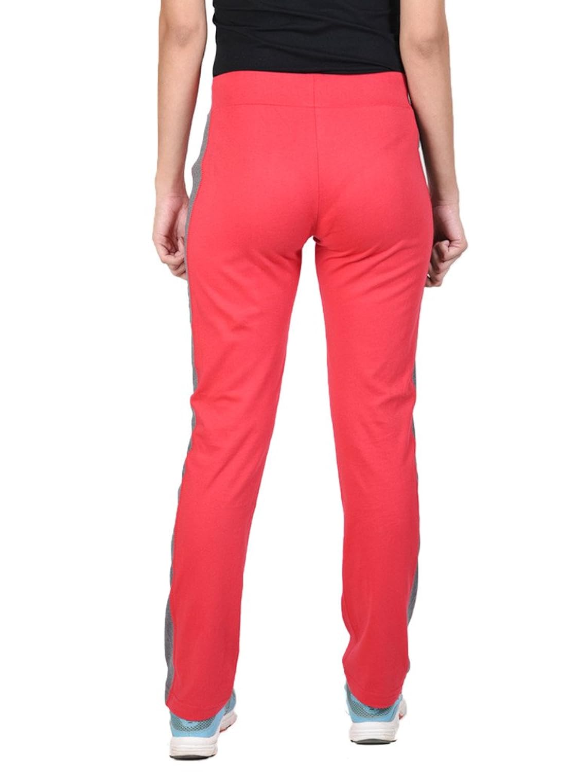 onesport women's 100% cotton jersey red track pants(onsp4re-p)