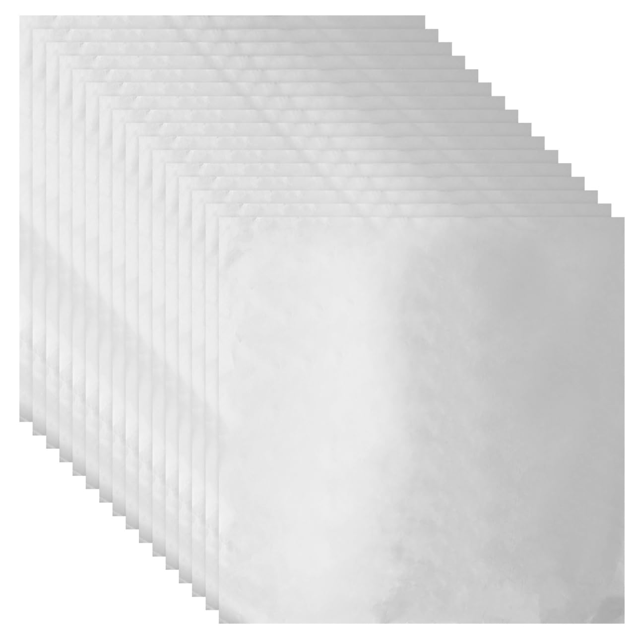 Toyvian 100pcs Gold Leaf Sheets Aluminium Foil Papers Gold Foil Papers Chocolate Wrapping for Home Shop Silver