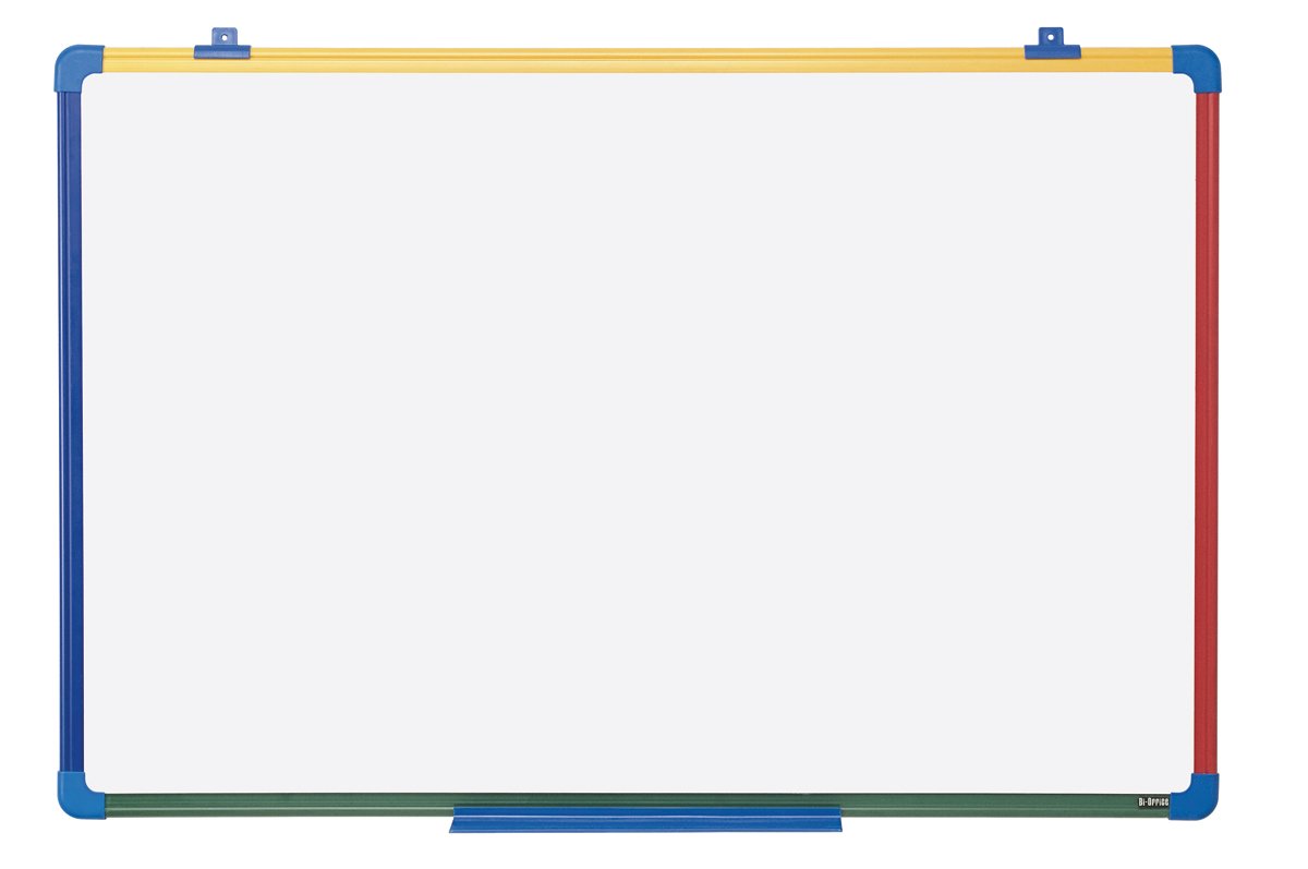 Bi-Office Schoolmate Whiteboard Lacquered Steel, 60 x 45 cm, White Surface, Plastic Frame