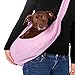 iPrimio Reversible Soft Pouch Dog & Cat Sling Carrier Bag - Hands Free Pet Carrier in Pink - Ideal for Cat Papoose Carrier Front, Puppy Sling, Pet Sling Carrier for Cats, and Cat Front Carrier