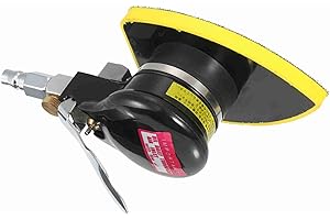 Compact Pneumatic Air Sander with Mouse Head Design - 90x130mm Polishing Machine for Auto Body Sanding, Wood Furniture Refini