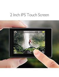 AKASO V50 Elite 4K 60fps 20MP WiFi Cámara de acción Control de voz EIS 131.2 ft Impermeable Ángulo de visión de la cámara de visión ajustable 8X Control remoto con zoom Cámara deportiva con accesorios para el casco Kit