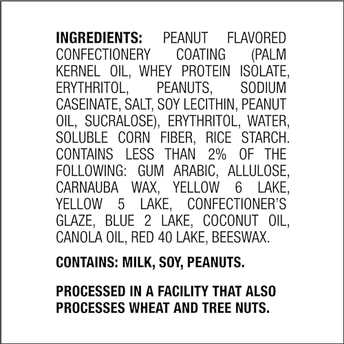 QUEST NUTRITION COATED CANDIES, PEANUT BUTTER, 1G SUGAR, 10G PROTEIN, 4G NET CARBS, GLUTEN FREE, KETO FRIENDLY, 12 COUNT