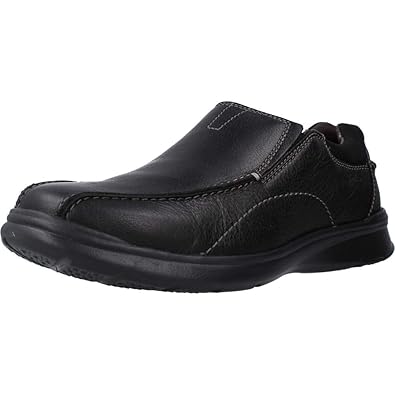 Buy Clarks Men Cotrell Step Black Oily Lea Leather Boat Shoes-6.5 UK ...