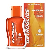 Astroglide Warming Liquid - Water Based Warming Personal Lubricant with Gentle Warming Sensation &ndash;  Long-Lasting and Latex Condom-Compatible Lube Cleans Up Easily
