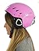Lucky Bums Snow Sport Helmet with Fleece Liner, Pink, Large