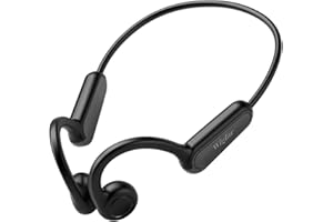 Wigfar Bone Conduction Headphones Bluetooth,Bluetooth 5.3 Open Ear Headphones Wireless Bluetooth,Intelligent Voice IPX55 Waterproof 8 Hr Battery Life for Running,Driving,Calling