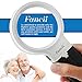 Fancii LED Lighted Hands Free Magnifying Glass with Light Stand - 2X 4X Large Portable Illuminated Magnifier for Reading, Inspection, Soldering, Needlework, Repair, Hobby & Crafts