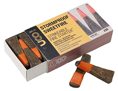 UCO STORMPROOF SWEETFIRE Strikeable Fire Starter 20 count