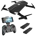 Holy Stone HS160 Shadow FPV RC Drone with 720P HD Wi-Fi Camera Live Video Feed 2.4GHz 6-Axis Gyro Quadcopter for Kids & Beginners - Altitude Hold, One Key Start, Foldable Arms,Bonus Battery by Holy Stone