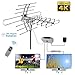 Esky Remote Controlled Amplified VHF UHF Outdoor HDTV Hd Rotor Tv Antenna 360° Rotation, Esky HG-981