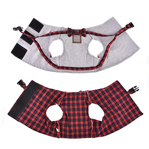 Bestmemories Dog Retractable Leads Dog Traction Rope Pet Leash Set Trendy Cat Harness for Walking Traveling Outside