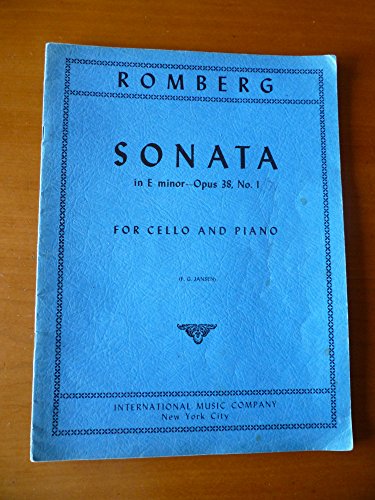 Romberg: Sonata In E Minor Op. 38 No. 1 For Cello and piano