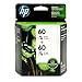 HP 60 | 2 Ink Cartridges | Tri-color | Works with HP DeskJet D2500 Series, F2430, F4200 Series, F4400 Series, HP ENVY 100, 110, 111, 114, 120, HP Photosmart C4600 Series, C4700 Series, D110a |CC643WN