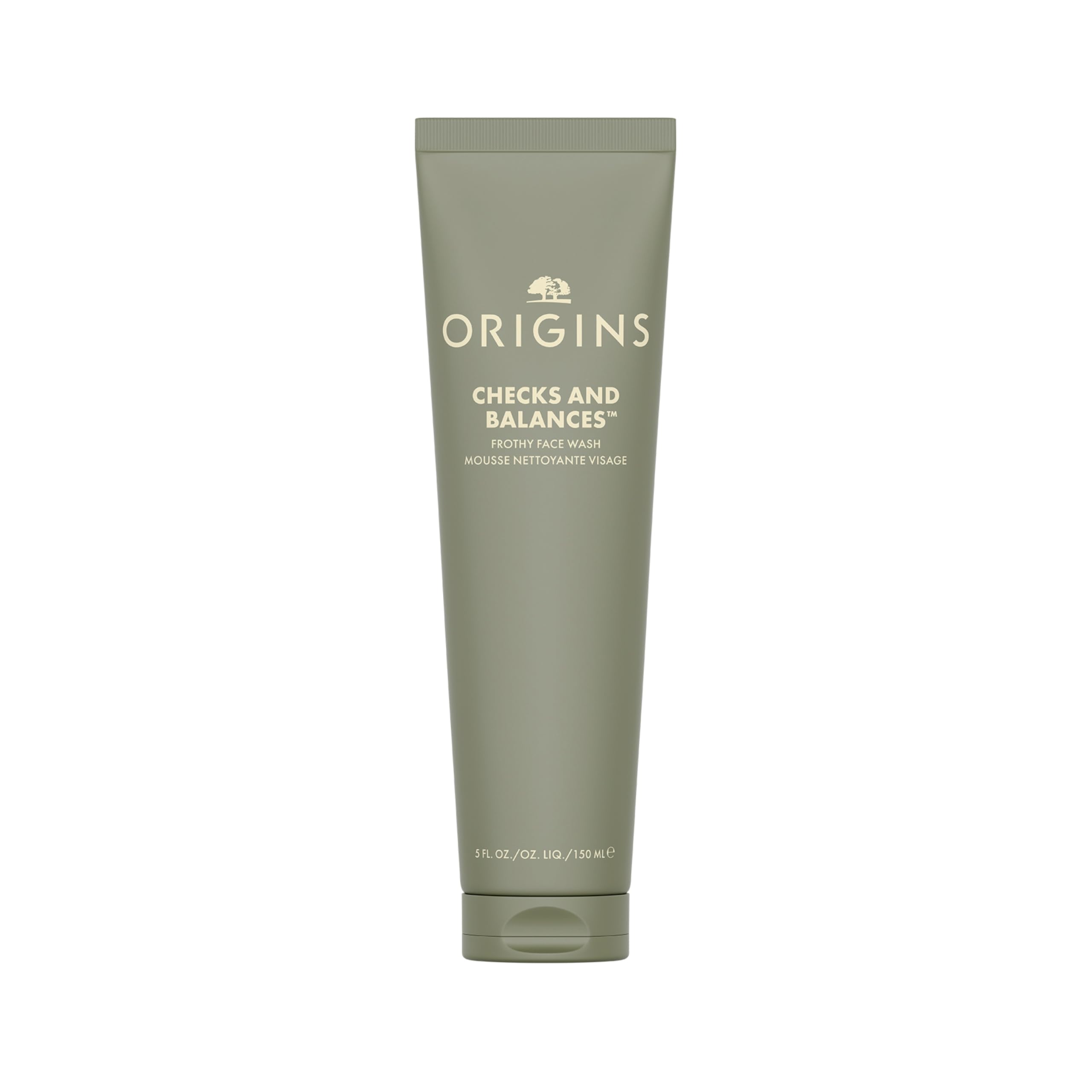 Origins Checks and Balances Frothy Face Wash | Gentle Face Cleanser for All Skin Types | With Mint, Wheat Protein and Tourmaline, 150 ml — image 1