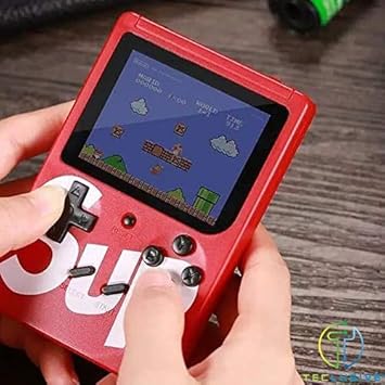 SUP 400 in 1 Games Retro Game Box Console Handheld Game PAD Gamebox and Colourful LCD Screen USB Rechargeable Portable Retro Battery Handheld Console {Assorted Colour}