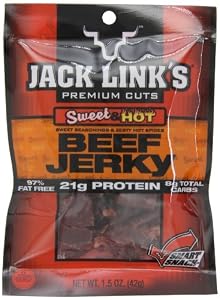 Image of Jack Link's Beef Jerky, Sweet & Hot, 1.5-Ounce Bags (Pack of 10)