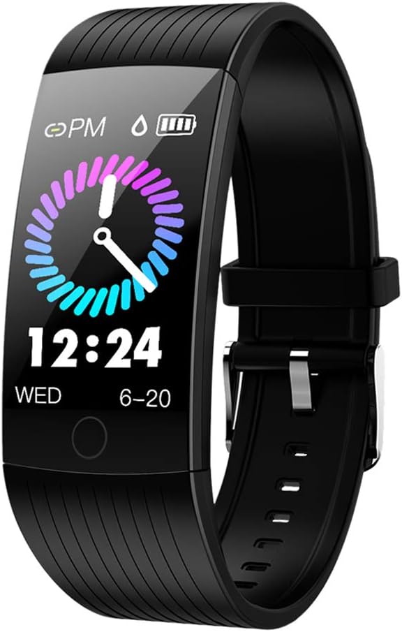 WELTEAYO Fitness Tracker with Heart Rate Monitor Fitness Watch Activity Tracker 1.14 Inch Color Screen Pedometer Blood Pressure Monitor Sleep Monitor IP67Waterproof for Android and iPhone (Black)
