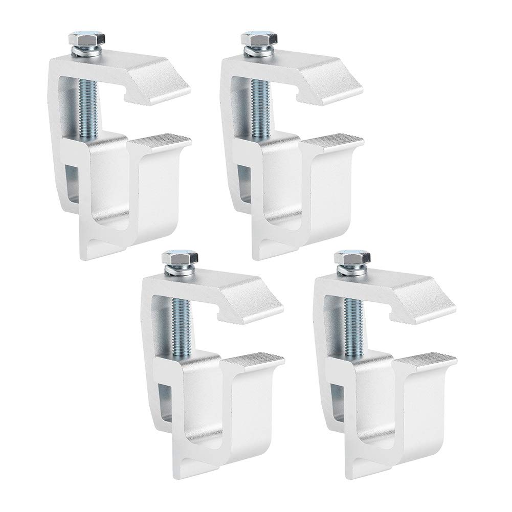 4Pcs Truck Cap Mounting Clamps for Truck Bed Rack and Truck Canopy Brackets