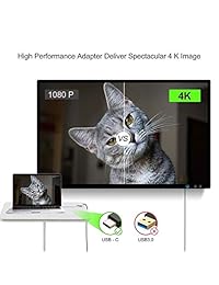 USB C to Displayport Adapter,Type-C to DisplayPort 4K 60Hz Adapter for MacBook Pro 2017 18, iPad Pro MacBook Air 2018, Surface Book 2 and More 2PACK,Thunderbolt 3 Compatible(1PACK)