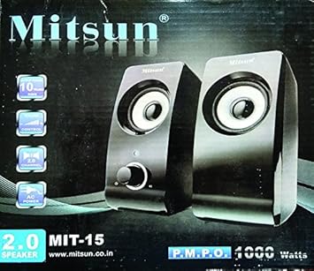 mitsun 15 portable speaker system