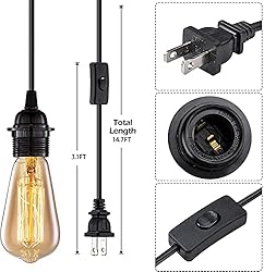Hanging Lights with Plug in Cord, FadimiKoo Hanging