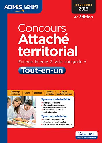 CONCOURS ATTACHE TERRITORIAL CAT A TOUT EN UN 4e edt (Admis fonction pub concours) by
