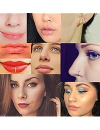 Masedy 24 unidades 20G 316L Acero Inoxidable Anillos de la Nariz Aro de Tragus Cartilage Helix Piercing Lip Septum Ring 6-12MM Doblable, acero inoxidable, UK_B07D4LRX4B