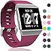 Wepro Bands Compatible with Fitbit Ionic SmartWatch, Watch Replacement Sport Strap for Women Men Kids, Buckle, Large, Fuchsia