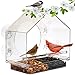 Window Bird Feeder House by Nature Anywhere with Sliding Feed Tray primary