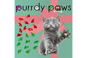 Purrdy Paws Soft Nail Caps for Cat Claws Christmas Combo (Medium)