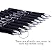 Retractable Rollerball Pens, Medium Point Black Gel Ink Roller Ball Writing Pens Set for Home/Office with Comfort Grip(18-Piece, 0.7mm)