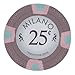 Claysmith Gaming Milano Poker Chip Lightweight 10-gram Casino Clay – Pack of 50 ($0.25 Brown)
