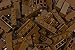 1 X 4 Stud Brown Bricks 100PCS