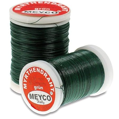Meyco 28204 Myrthendraht Bindedraht 0,35mm x 132m grün