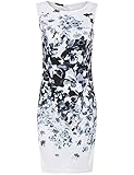 ROMWE Women's Sleeveless Floral Print Bodycon Cocktail Party Dress