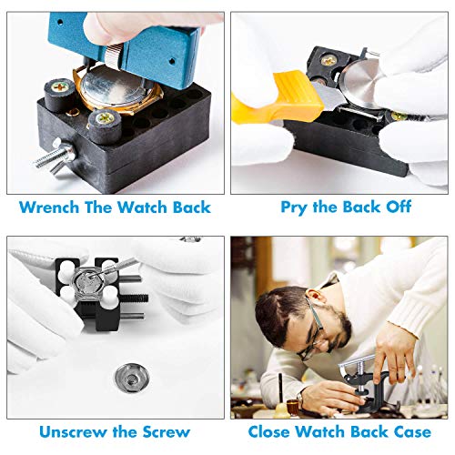 image for Watch Repair Kit, Cridoz 181pcs Watch Tools Kit Including Watch Link R