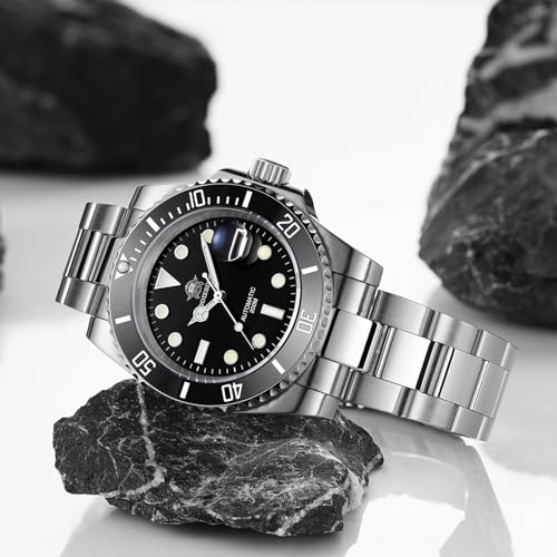 ADDIESDIVE 41 MM Dive Watch Automatic Watches for Men Sapphire Glass 200 M Waterproof BGW9 Luminous Analog Multicolor