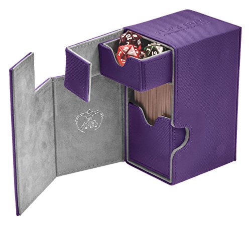 Ultimate Guard FlipnTray Deck Case 80+ Standard Size XenoSkin Purple Carte