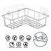 SANNO Shower Organizer Adhesive Corner Shower Caddy, Bath Shelf Storage Shampoo Conditioner Bathroom Kitchen Storage Organizer for Kitchen & Bathroom Accessories - Rustproof Stainless Steel