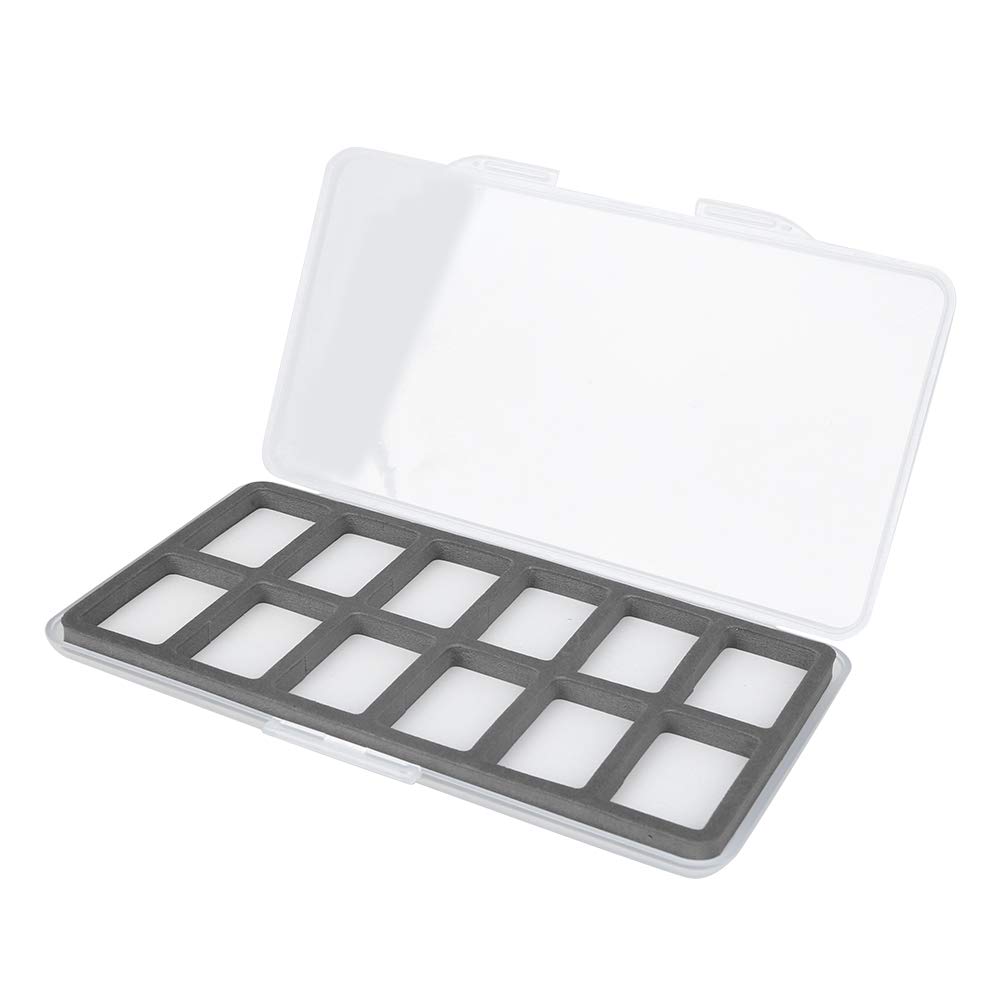 Vbest life Fishing Tackle Box, ABS Fly Fishing Box Storage Organiser with Foam Insert and Silicone Seal for Hooks Lures Flies Anglers