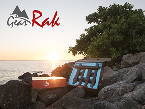 GEAR RAK Low Profile Fishing Rod Transportation System for Car & SUV roof Racks