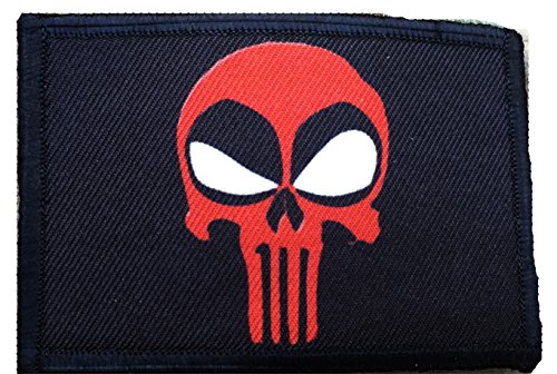 Deadpool Punisher Morale Patch. Perfect for your Tactical Military Army Gear, Backpack, Operator Baseball Cap, Plate Carrier or Vest. 2x3