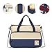 SoHo Diaper Bag 8 pcs Set Nappy Tote Bag for Baby mom dad Stylish Insulated Unisex Multifunction Waterproof Large Capacity Durable Includes Changing pad Stroller Straps Bottle case Dark Navy