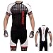 WOLFBIKE Men's Cycling Short Sleeve Jersey, OR Jersey + 3D Padded Shorts Set (British Wind, US XL/CN XXXL)