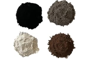EPOX-SCI EZ-Tint 4-Pack – 5 Grams Each of Black, Brown, Gray, and White – Highly-Concentrated, Finely-Ground Pigment Powders for Tinting Instant Install 29 and All Other Epoxies/Polyesters