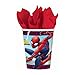 Spiderman Party Supplies Pack for 16 Guests | Includes Straws, Dessert Plates, Beverage Napkins, Cups, and Table Cover | Spiderman Birthday Party Supplies | Celebrate Your Day With The Webbed Wonder!
