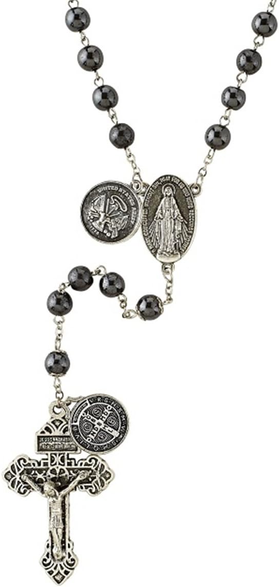 Military RosaryUS Military Black 21 Inch Rosary Necklace